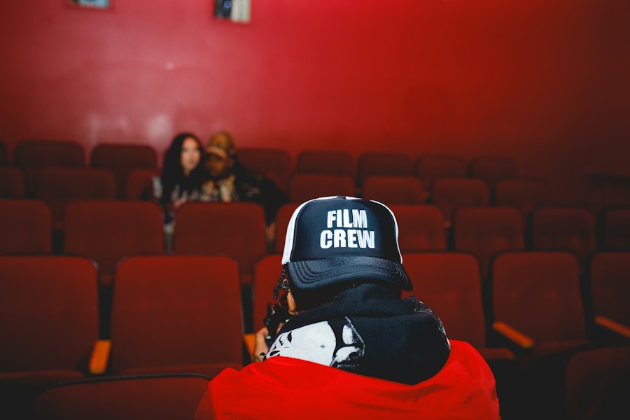 Photo love in cinema
